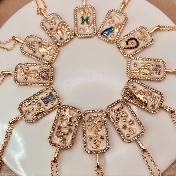 Zodiac Pendant Dainty Necklace - Picture 3 of 8